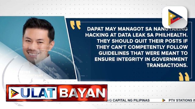 Rep. Ray Reyes, nais panagutin ang PhilHealth sa nangyaring ransomware attack sa ahensiya