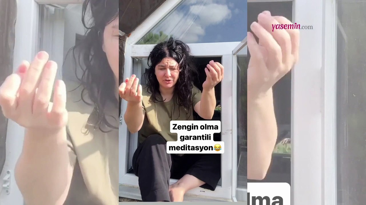 Yasemin Sakallıoğlu'ndan yüzleri güldüren paylaşım! "Zengin olma garantili meditasyon"