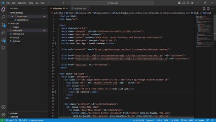index.html - Todo-List - Visual Studio Code 2023-08-03 11-14-41