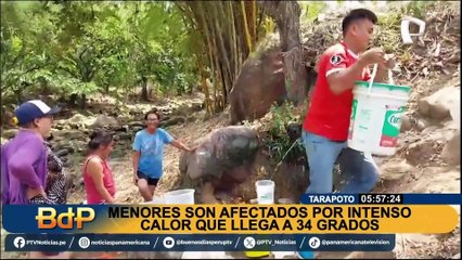 Ola de calor extremo golpea a Tarapoto: niños son afectados por intensas temperaturas