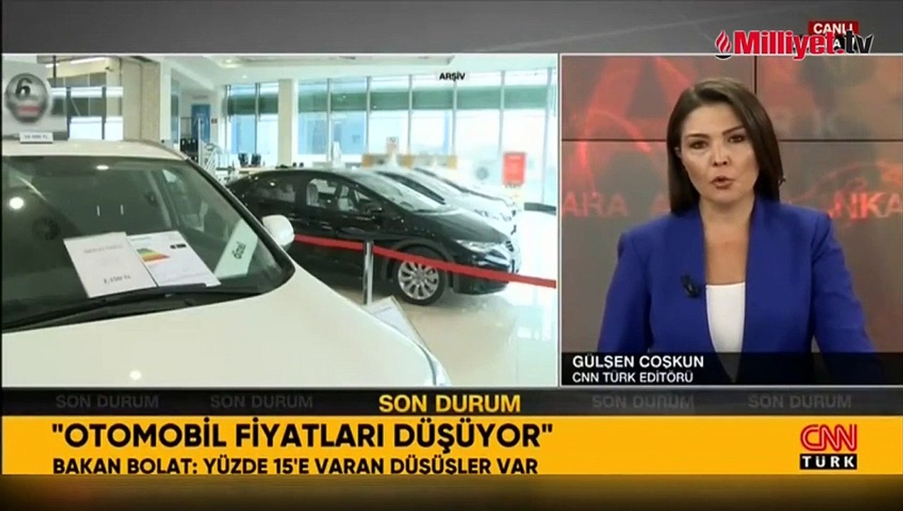 Bakan Bolat, araç fiyatlarındaki düşüş miktarını açıkladı