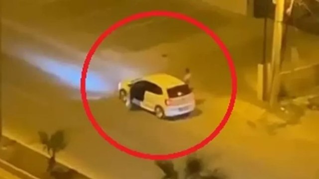 Mersin'de otomobile zorla bindirilen kadın aranıyor! Olay anı kameraya yansıdı