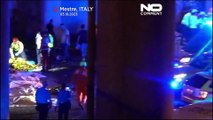سقوط اتوبوس از پل هوایی در ونیز ایتالیا؛ فرضیه بیماری ناگهانی راننده بررسی می‌شود