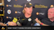 Steelers' QB Kenny Pickett Pushing For More Consistency