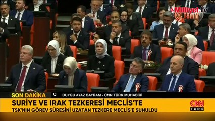 Irak ve Suriye tezkeresi TBMM'de