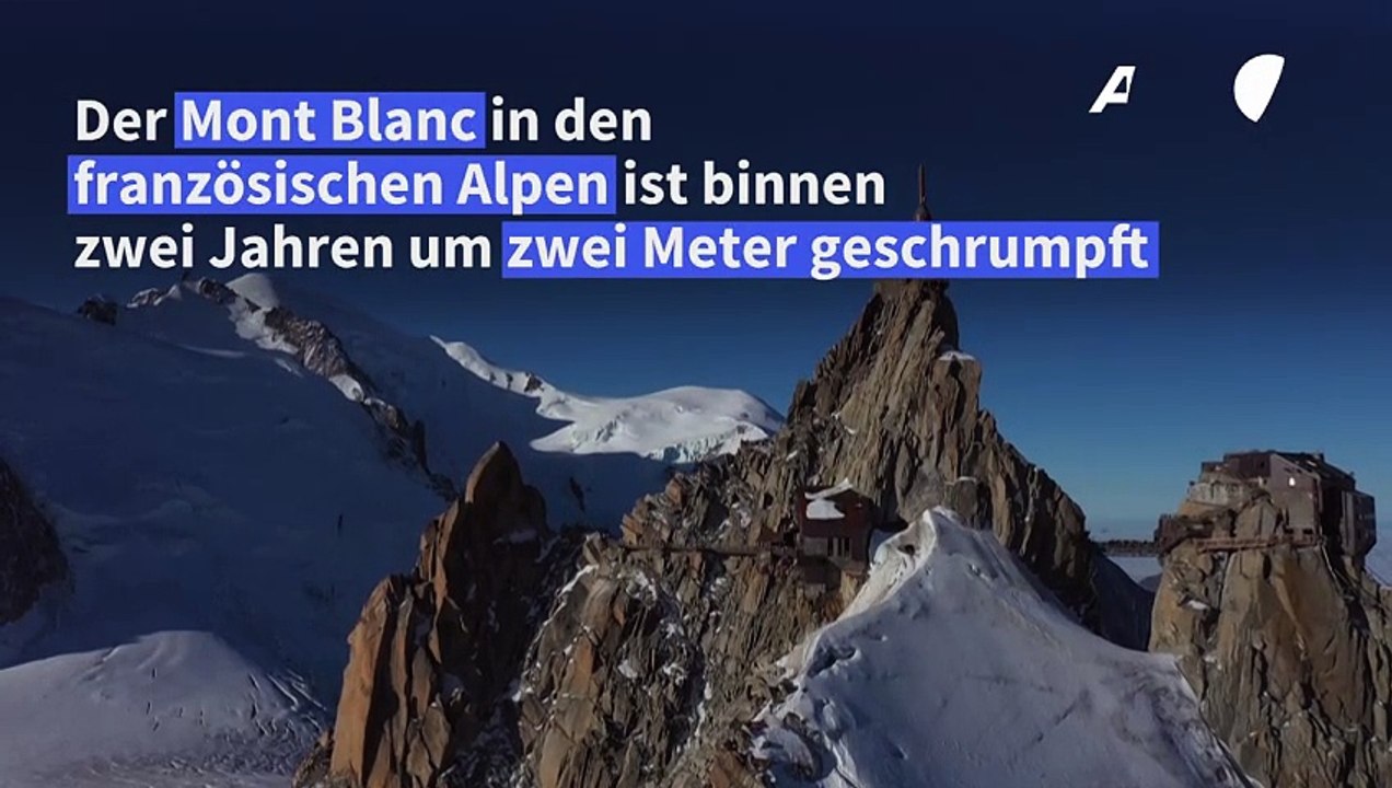 Westeuropas höchster Berg Mont Blanc rund zwei Meter geschrumpft
