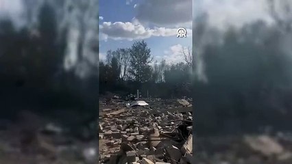 Rusya’nın, Kupyansk ilçesine bağlı Groza köyünde sivil tesisi bombalaması sonucu 49 kişi hayatını kaybetti