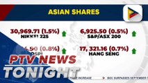Asian shares rose boosted by Wall Street recovery