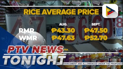 DA projects rice prices to drop before October ends
