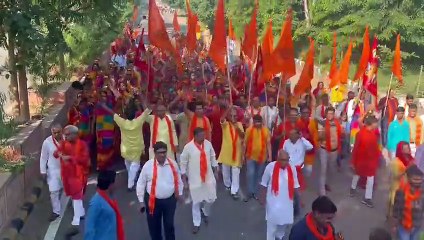 हनुमत कथा से पूर्व निकली मंगल कलश यात्रा