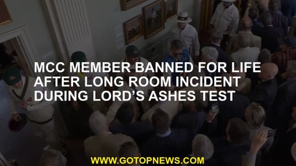 MCC member banned for life after Long Room incident during Lord’s Ashes Test