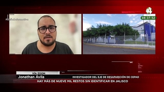 Jonathan Ávila habla sobre los más de nueve mil restos sin identificar en Jalisco.