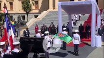 Abinader recibe al presidente de Surinam en el Palacio Nacional