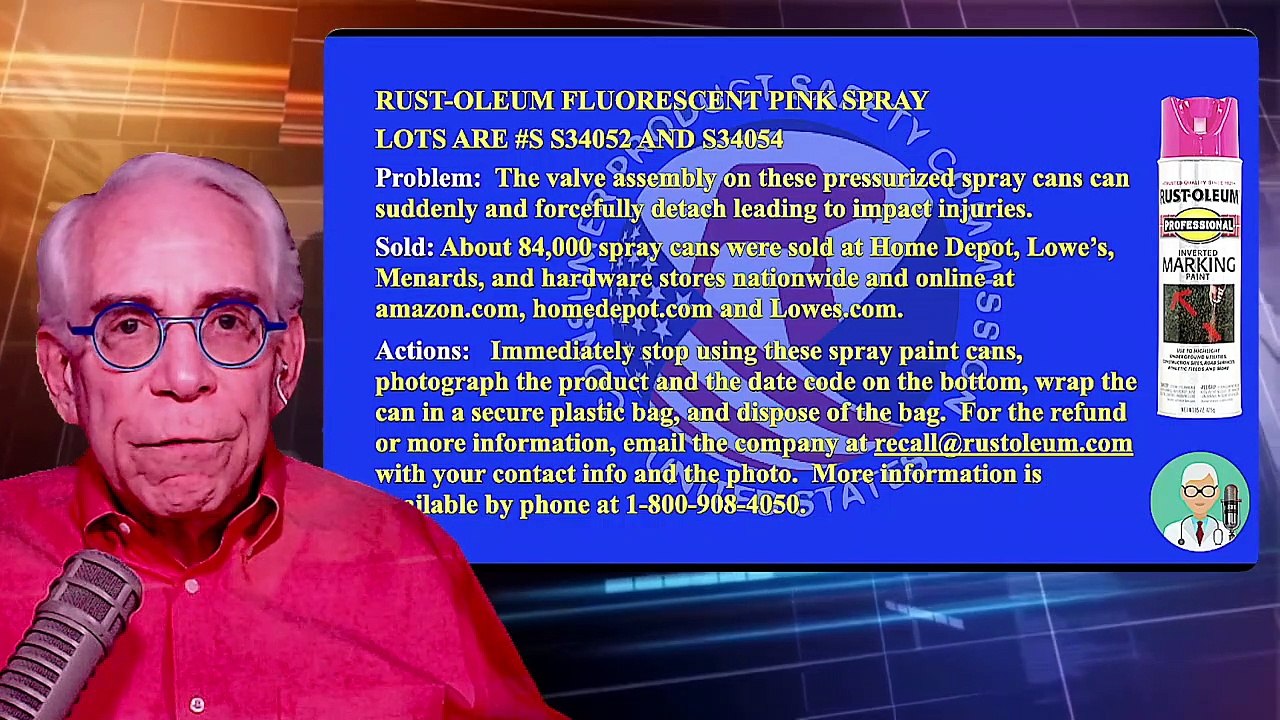 Rust-Oleum Fluorescent Pink Spray Cans Explode