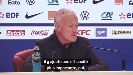 Bleus - Deschamps : "Si Dembélé parvenait à concrétiser avec des buts..."