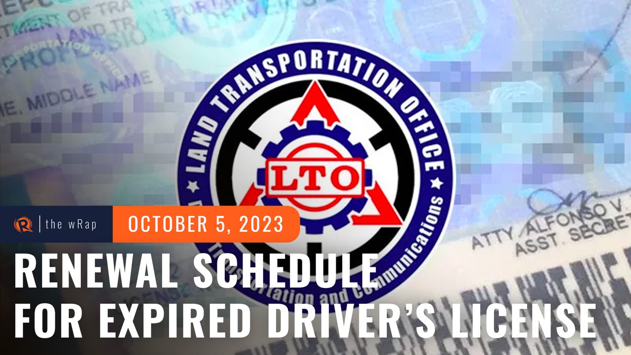 LTO releases new renewal schedule for expired driver’s license