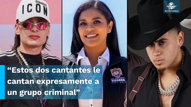 Alcaldesa de Tijuana pide investigar a Peso Pluma y Fuerza Regida por lavado de dinero