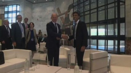 Immagini del bilaterale Scholz-Sunak a margine del Cpe a Granada