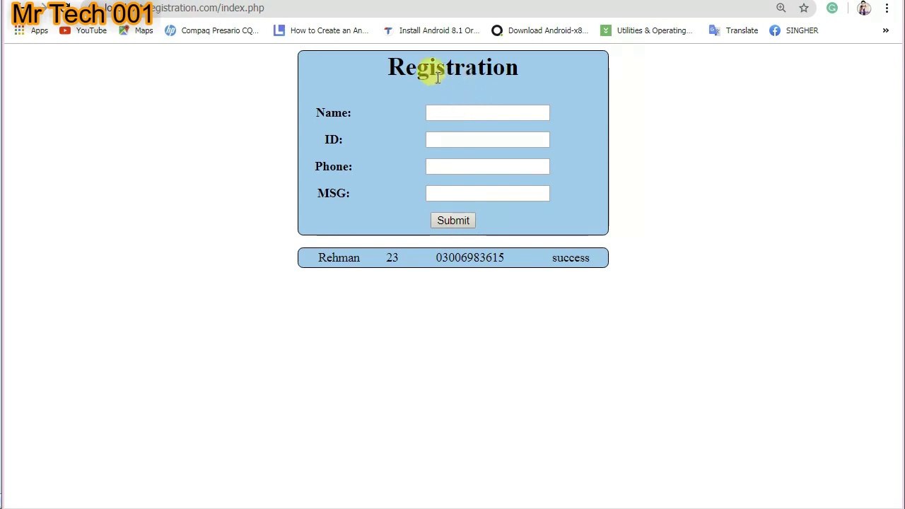 User Registration System In PHP & MySQL - PHP Registration Form With ...