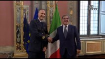 Il presidente del Senato La Russa ha ricevuto l'astronauta Esa Luca Parmitano