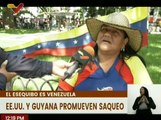 Caraqueños defienden la pertenencia del Esequibo de Venezuela y rechazan saqueo por los E.E.U.U