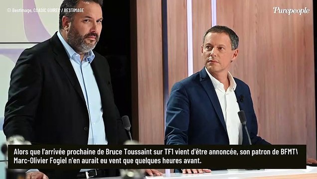Départ surprise de Bruce Toussaint de BFMTV : Je tenais à ce que... , réaction de Marc-Olivier Fogiel en interne