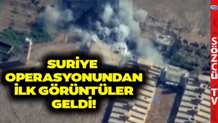 MİT'in Suriye Operasyonundan İlk Görüntüler Geldi! Hedefler Böyle Vuruldu