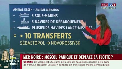 Mer noire : Moscou panique et déplace sa flotte? - Laura Pouget sur LCI (05/10/2023)