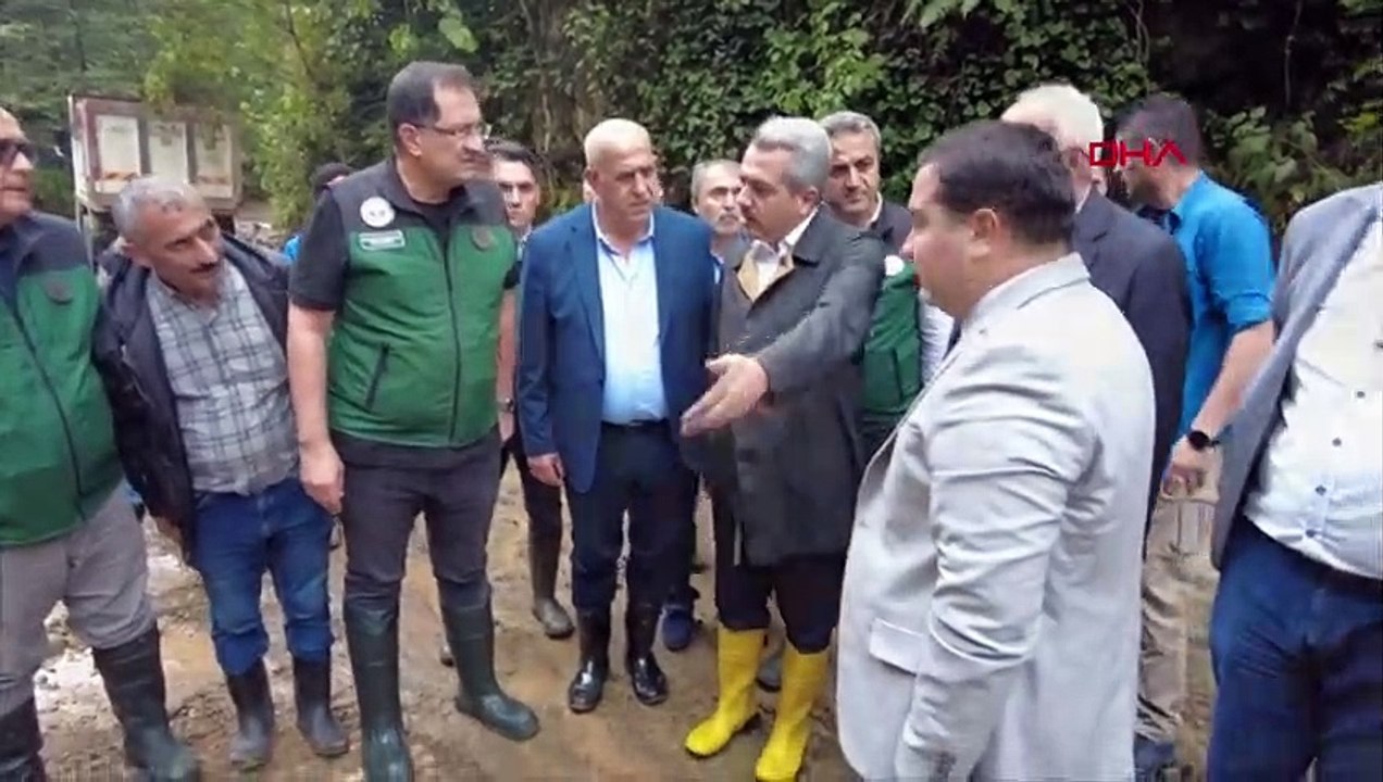 Rize'de Taşkın ve Heyelan Sonrası Hasar Tespit Çalışmaları Başladı