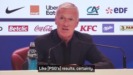 Скачать видео: Deschamps aware but not worried about Mbappe's poor form