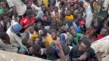 Migrantes llegando a las costas canarias.