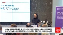 Illinois Gov. JB Pritzker Discusses Chan/Zuckerberg Initiative Biomedical Research Center In Chicago