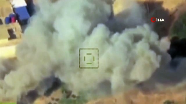 Première image de l'opération du MIT en Syrie ! Des dépôts de munitions et des bâtiments appartenant à des terroristes ont été ainsi touchés