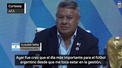 La AFA anuncia un Mundial de "coste cero" en Argentina