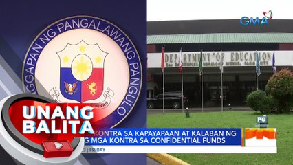 VP Duterte: Kontra sa kapayapaan at kalaban ng bayan ang mga kontra sa confidential funds | UB