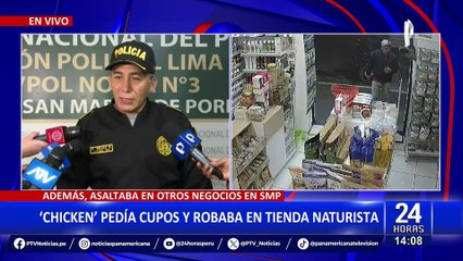 Cae "Chicken" en SMP: Delincuente pedía cupos y robaba productos en tienda naturista