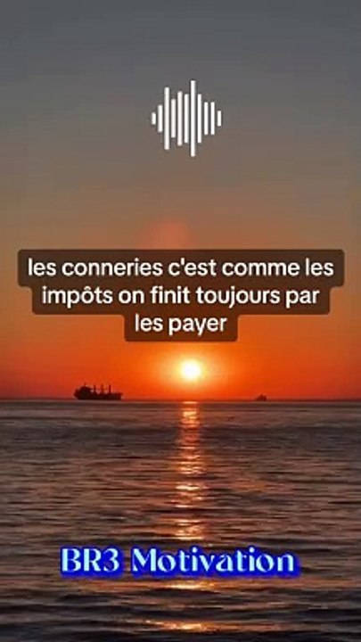 les conneries c'est comme les impôts on finit t...