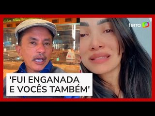 Ex de Manoel Gomes, do hit 'Caneta Azul', chora e diz que foi feita de 'palhaça'