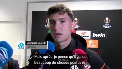 Marseille - Balerdi : "Les efforts à l'entraînement, ça a bien changé"
