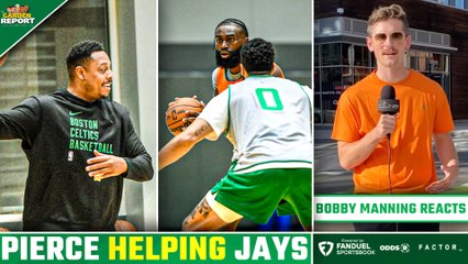 Paul Pierce HELPS Tatum and BROWN at Celtics Practice