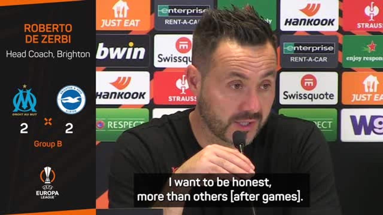 ‘We are not playing well’ - De Zerbi gives honest assessment of Brighton’s draw with Marseille