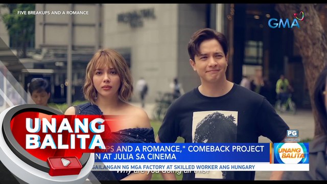 Julia Montes, inaming may pressure sa upcoming movie nila ni Alden Richards na Five Breakups and a Romance | UB