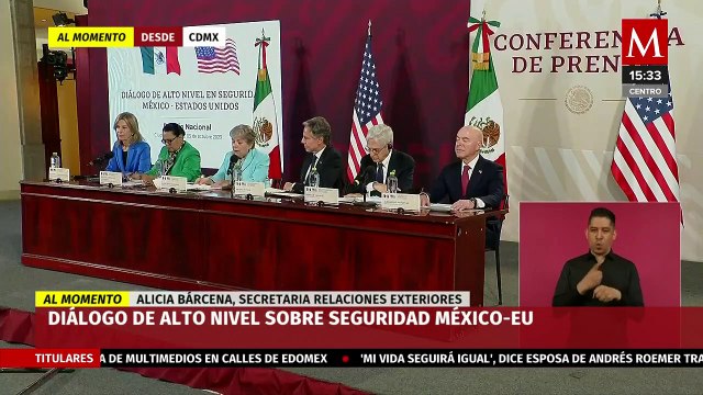Conferencia de prensa desde Palacio Nacional sobre 'Diálogo de alto nivel sobre seguridad México-EU'
