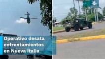 Ante posible captura de líder criminal, comando ataca a militares en Michoacán