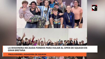 La Misionera Recauda Fondos Para Viajar Al Open De Squash En Gran Bretaña