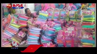 Woman Fires Govt For Giving Poor Quality Of Bathukamma Sarees In V6 Teenmaar