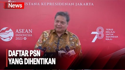 Sejumlah Proyek Strategis Nasional Dihentikan, Airlangga Beberkan Daftarnya
