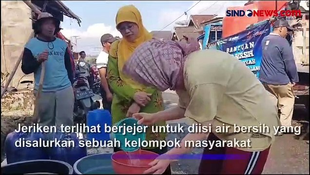 Warga Lereng Gunung Slamet Pemalang Berebut Bantuan Air Bersih