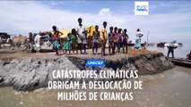 Catástrofes climáticas obrigam à deslocação de milhões de crianças, diz UNICEF