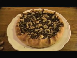 tarte à la banane et aux pépites de chocolat
